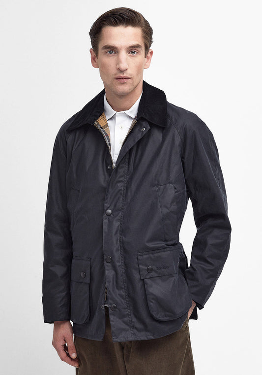 Barbour Men’s Ashby Wax Jacket, Navy
