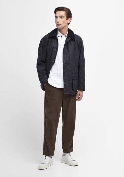 Barbour Men’s Ashby Wax Jacket, Navy
