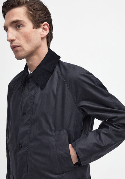 Barbour Men’s Ashby Wax Jacket, Navy