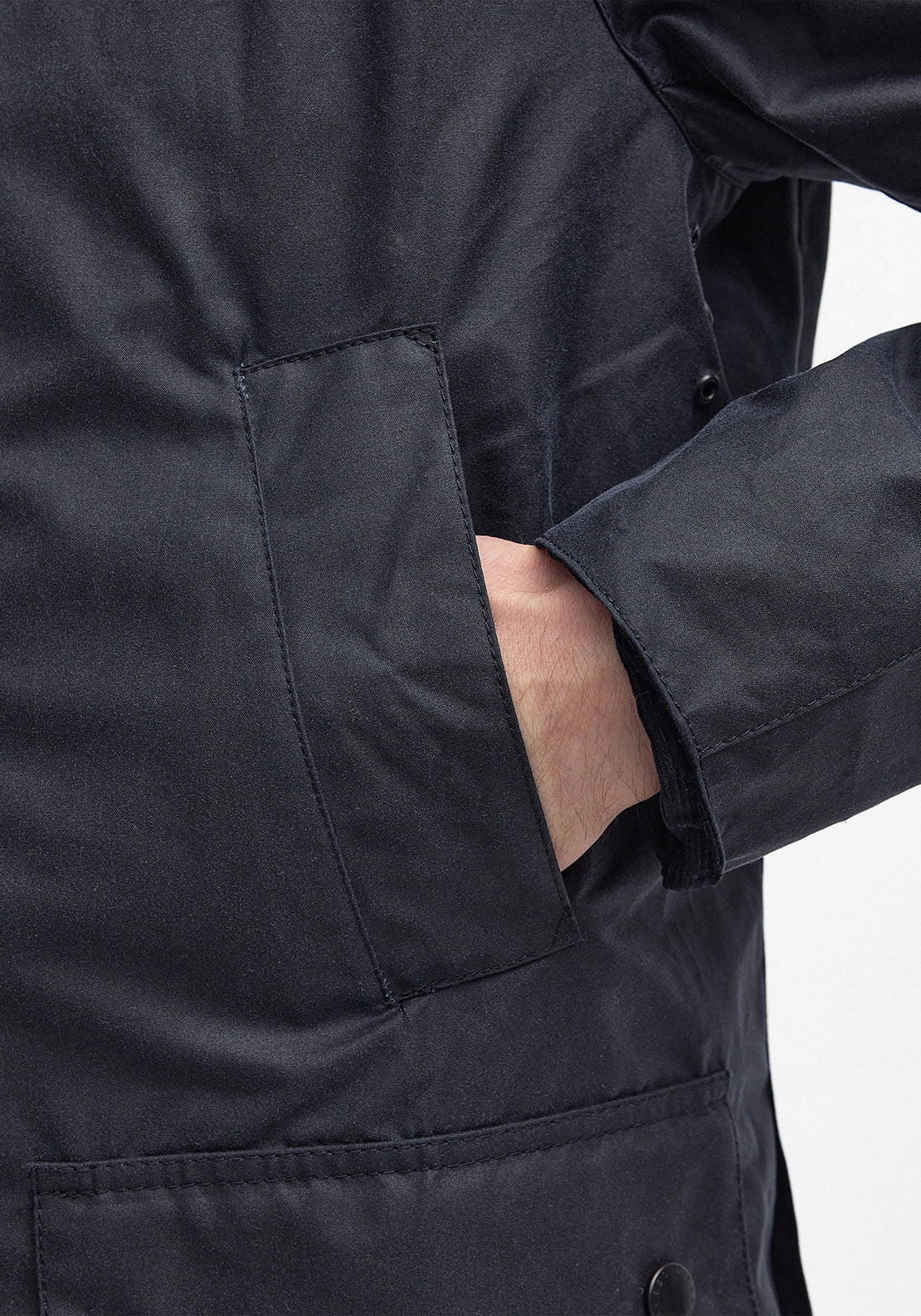 Barbour Men’s Ashby Wax Jacket, Navy