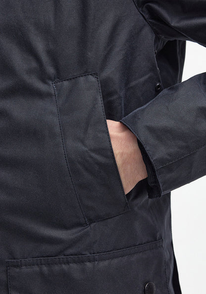 Barbour Men’s Ashby Wax Jacket, Navy