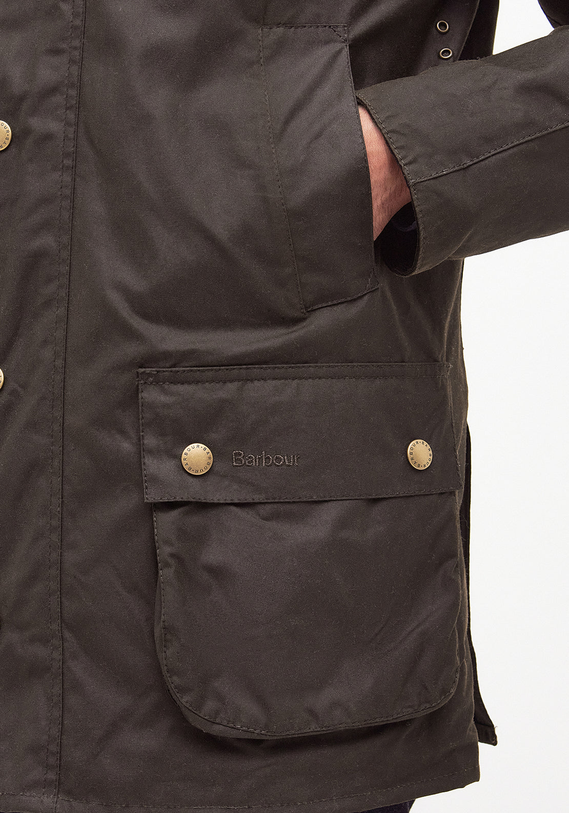 Barbour Men’s Ashby Wax Jacket, Olive