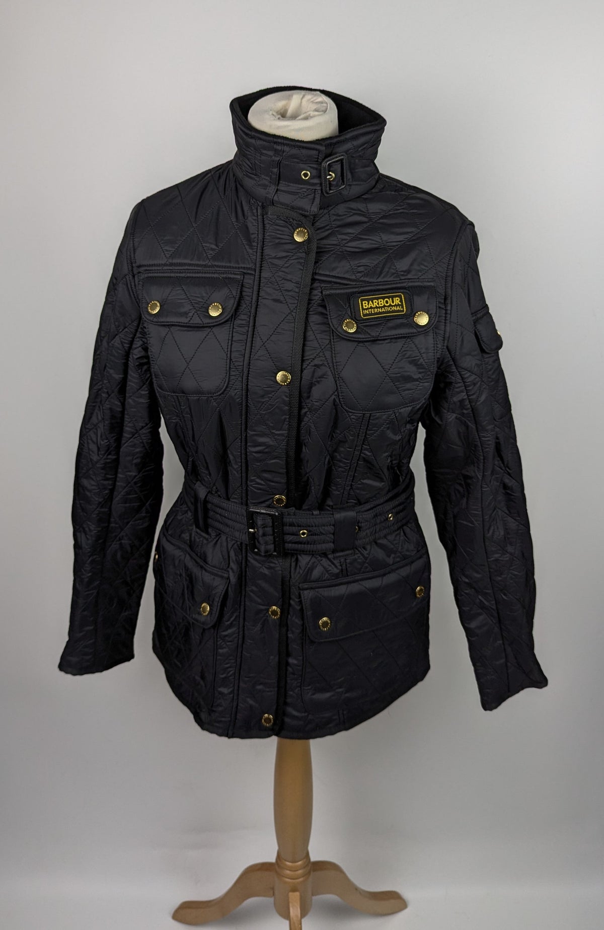 BARBOUR INTERNATIONAL Womens International Polarquilt Jacket - Black