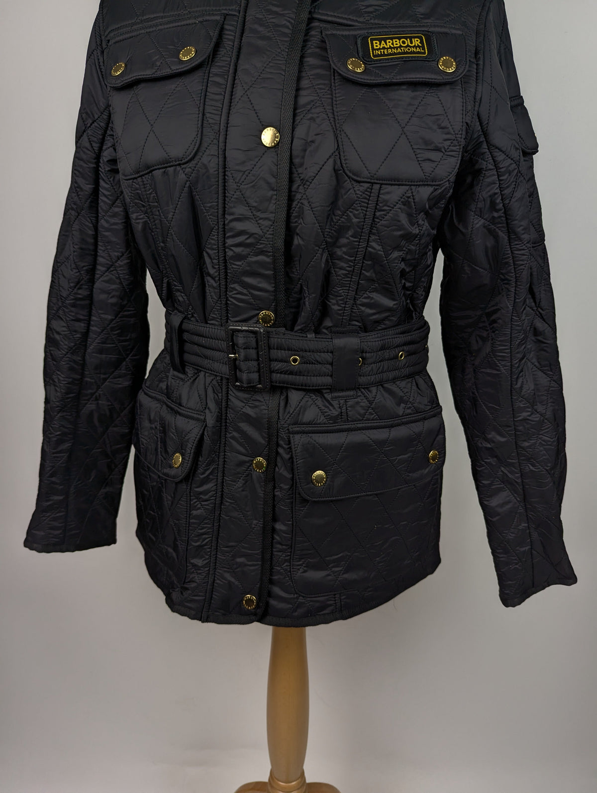 BARBOUR INTERNATIONAL Womens International Polarquilt Jacket - Black