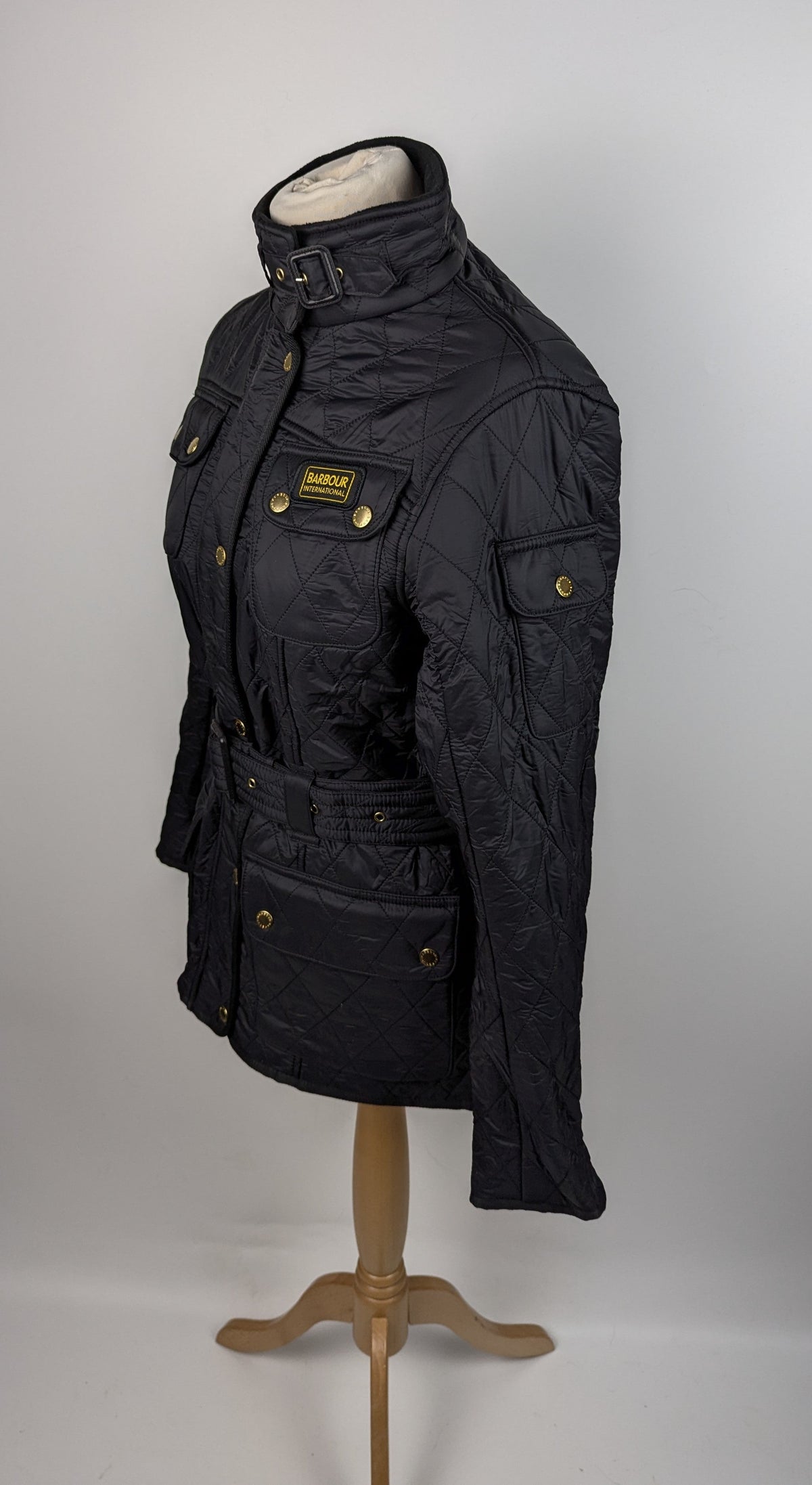 BARBOUR INTERNATIONAL Womens International Polarquilt Jacket - Black